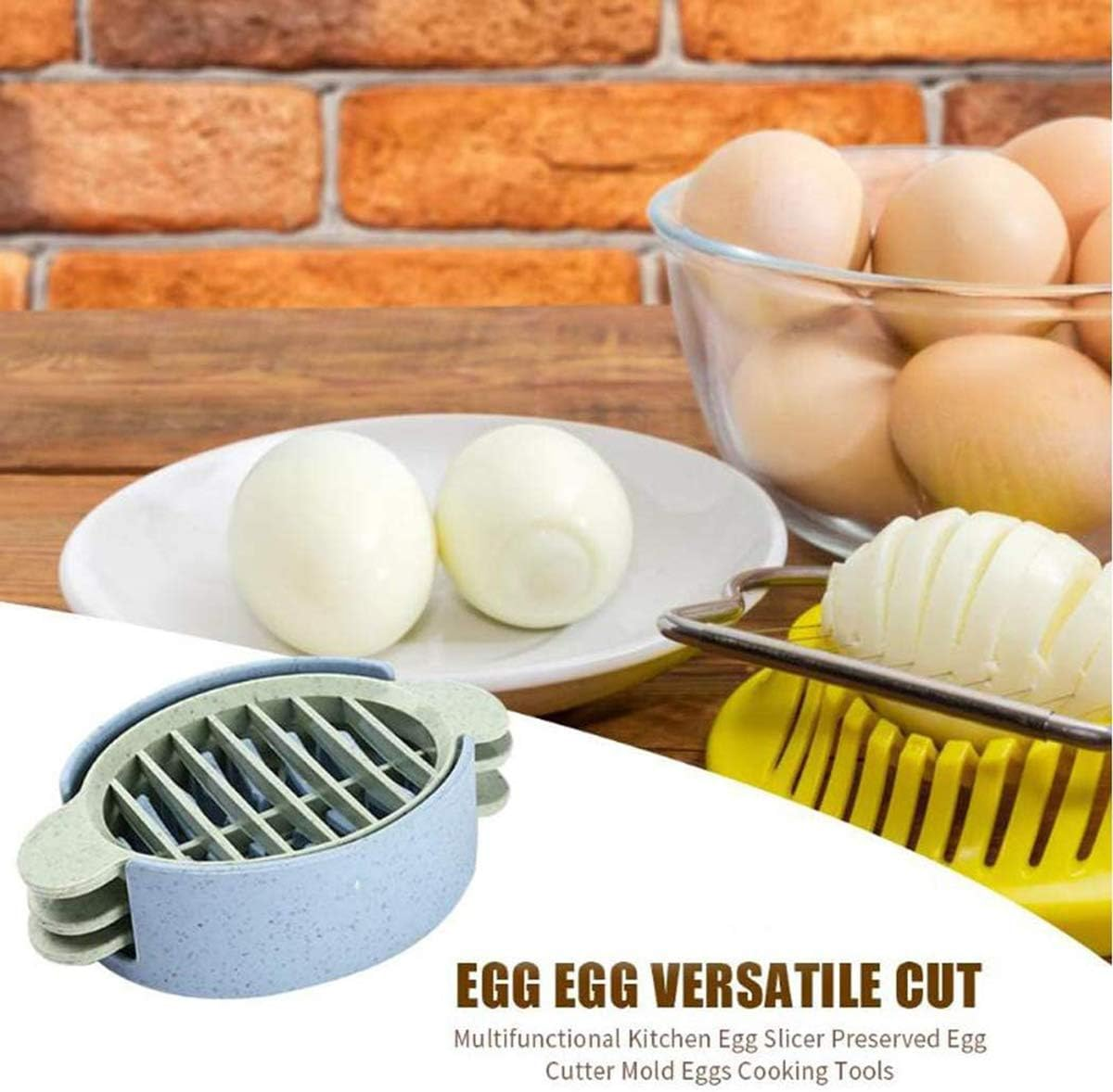 Multifunctional 3 in 1 Egg Slicer for Boiled Eggs