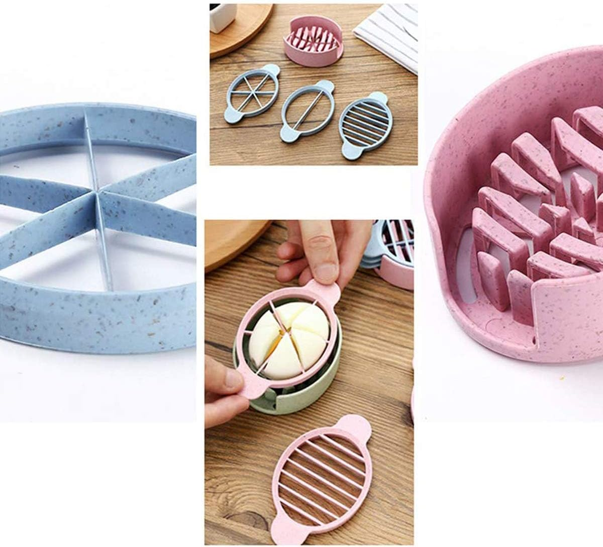 Multifunctional 3 in 1 Egg Slicer for Boiled Eggs