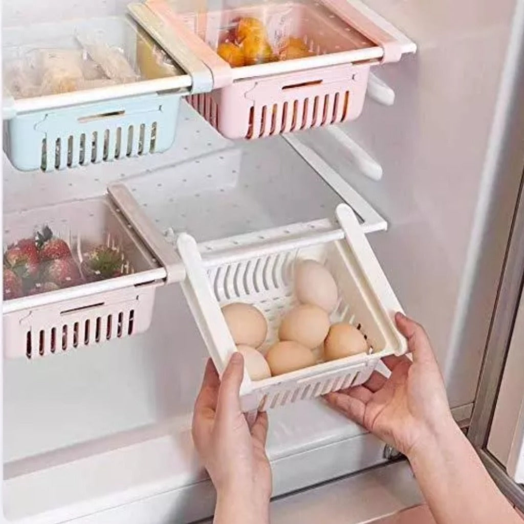 Fridge organizer basket