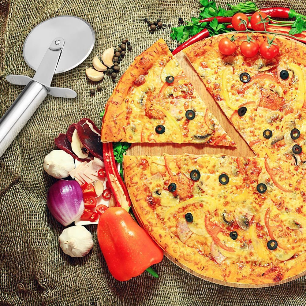 Japani Top Choice 2 in 1 Pizza Cutter Wheel and Pie Server