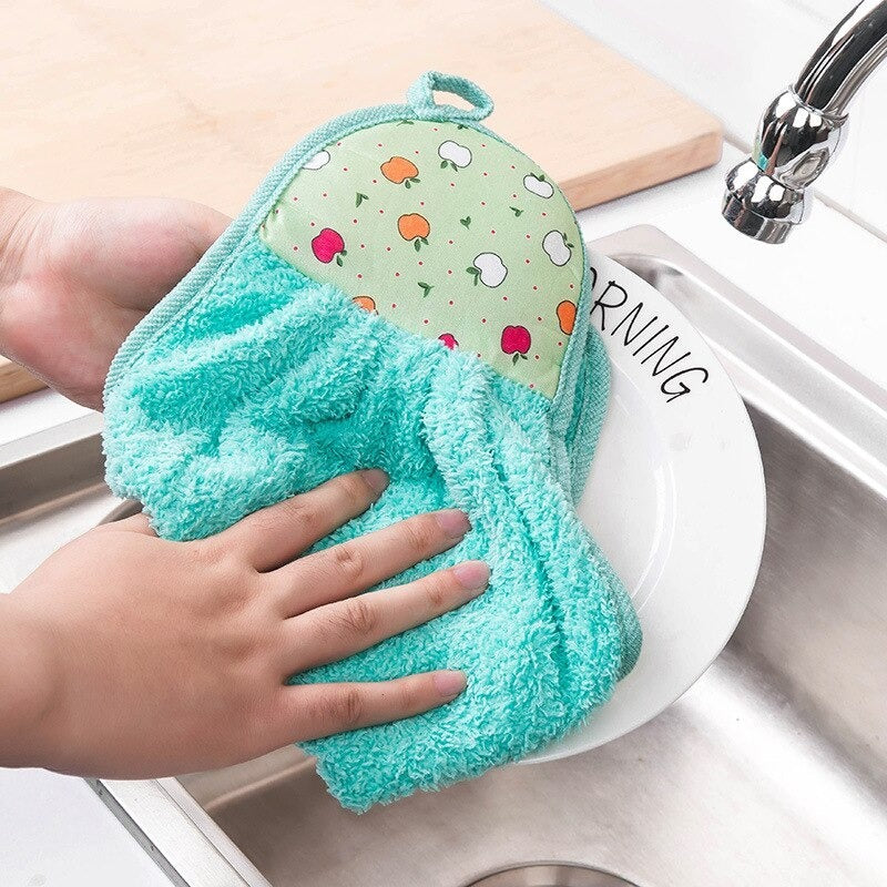 Portable Coral Velvet Soft Hand Towel