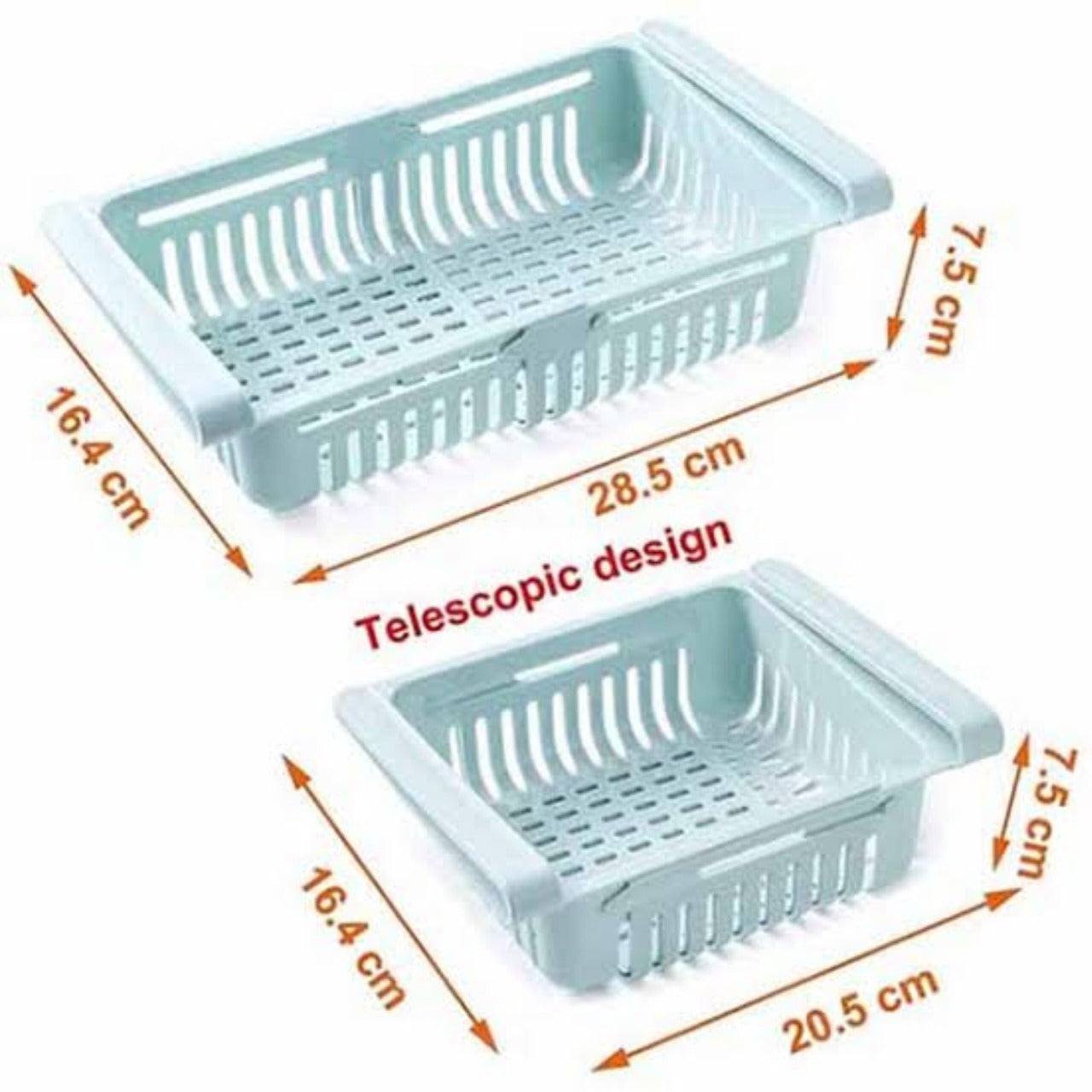 Fridge organizer basket