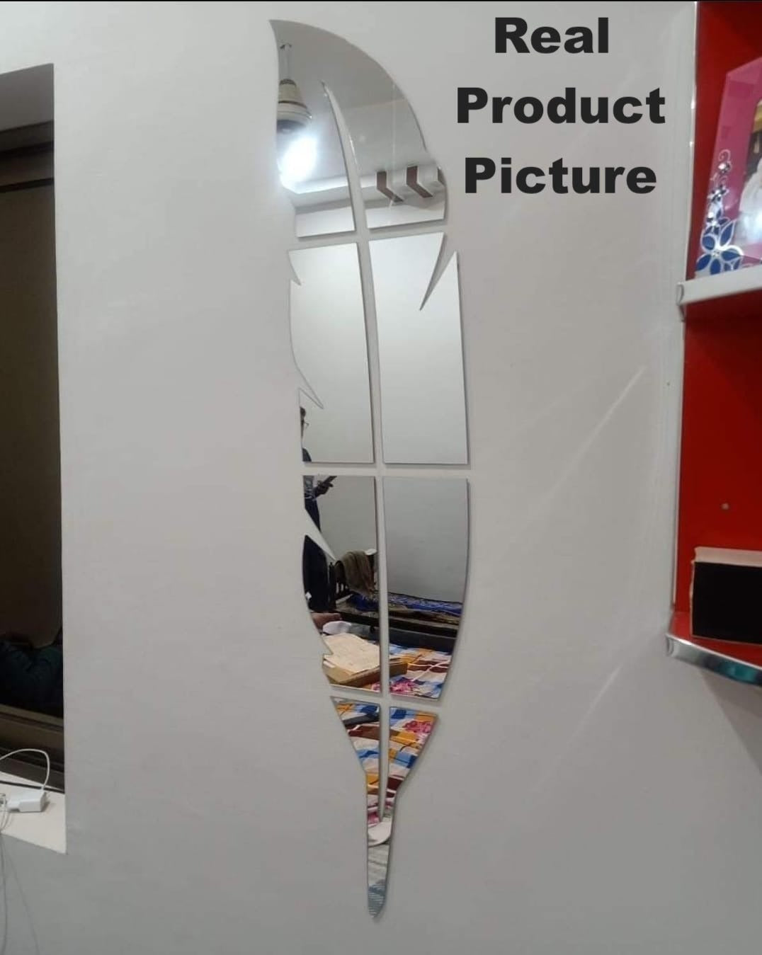 Silver Leaf Mirror Wall Decor