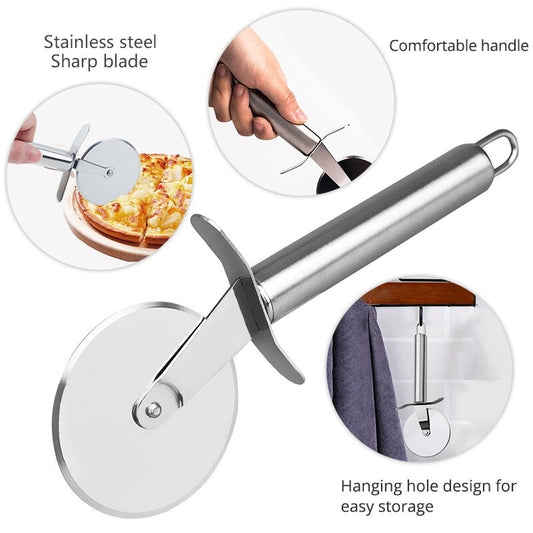 Japani Top Choice 2 in 1 Pizza Cutter Wheel and Pie Server