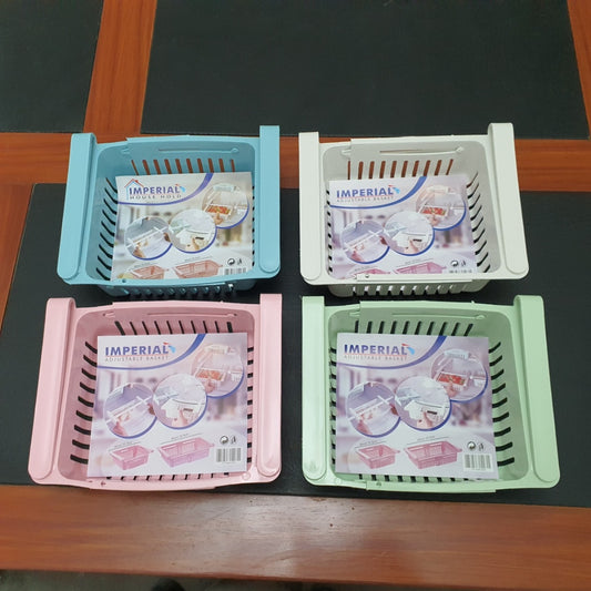 Fridge organizer basket